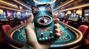master777 mobile app showing Microgaming slot game in play with live-dealer table shortcuts visible below